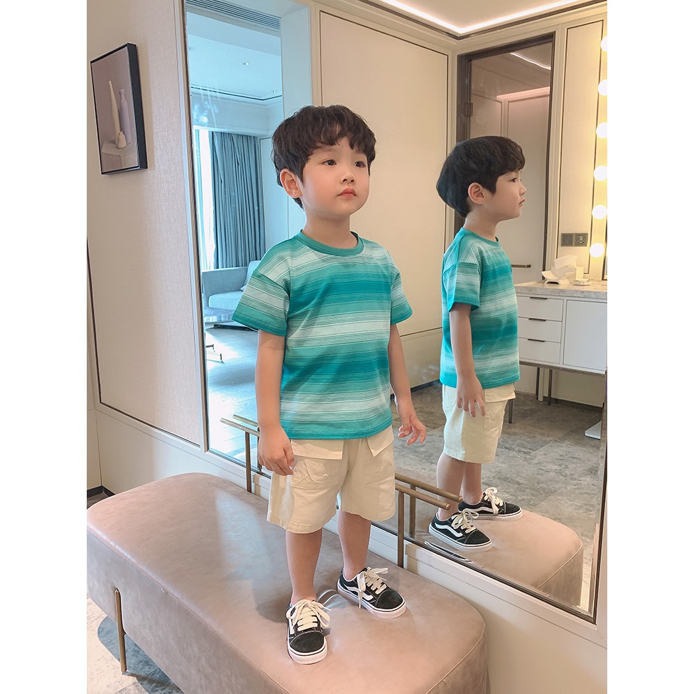 Order - Áo thun tay ngắn bé trai mùa hè hàng Quảng Châu cao cấp 1-7 tuổi OABT4