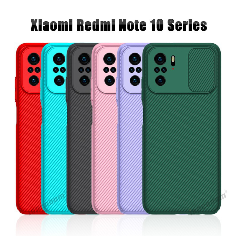 Ốp Điện Thoại Có Nắp Bảo Vệ Ống Kính Camera Chống Sốc Cho Xiaomi Redmi Note 10 Pro Max 10s