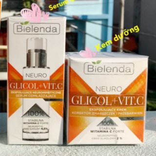 Bộ serum và kem Vitamin C bielenda