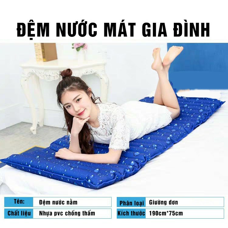 Đệm Nước Nệm Nước Làm Mát Sumo Gia Đình Cao Cấp Dài 170CM x 70CM Hàng Việt Nam Chính Hãng