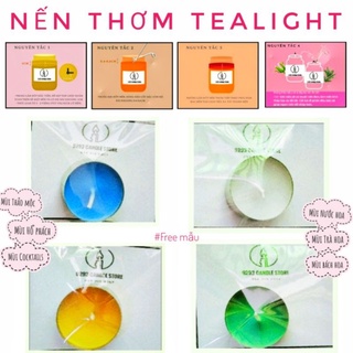 1 Nến thơm Tealight tinh dầu hương thơm tự nhiên size mini