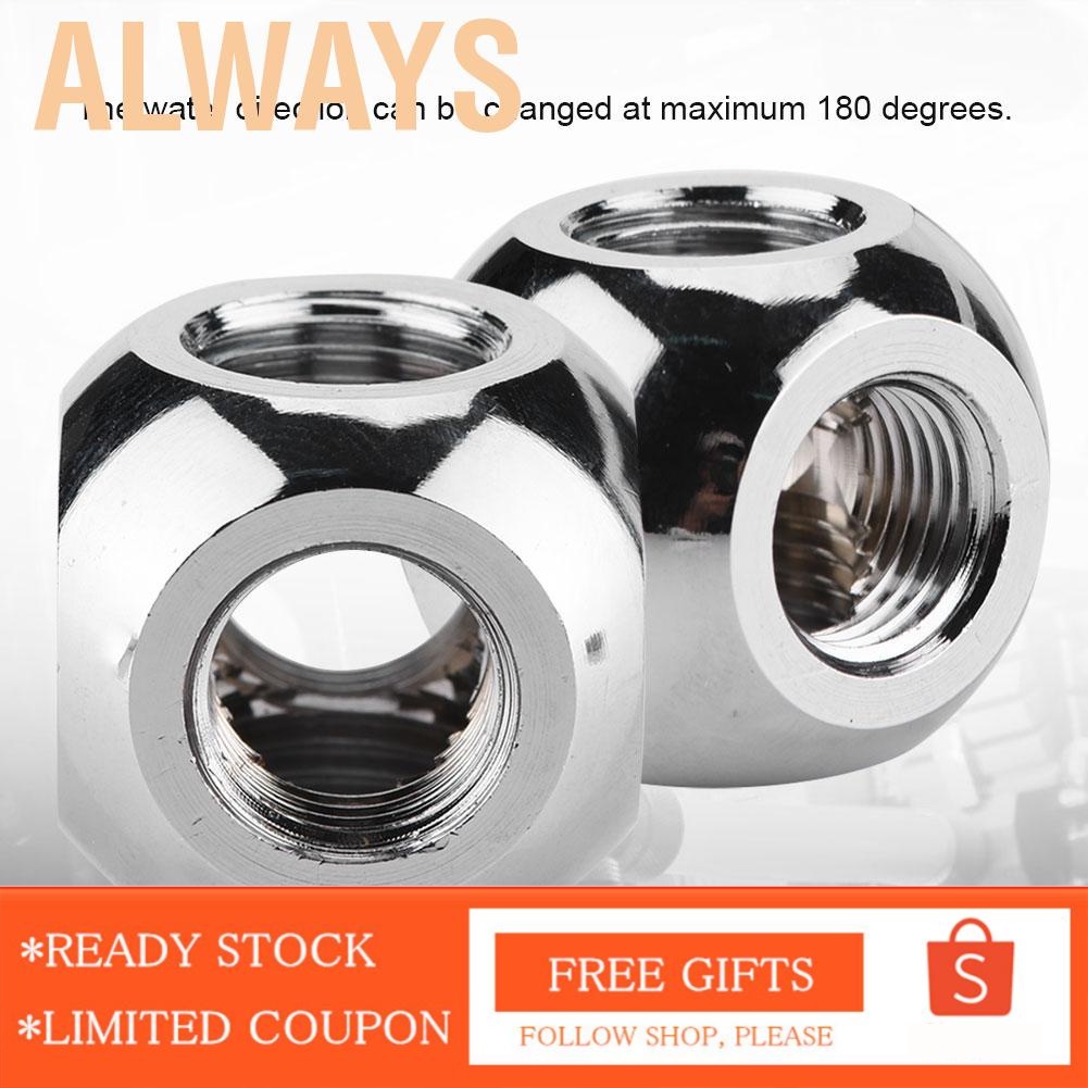 [Seller Recommend] Khớp nối 4 cổng ren xoắn G1/4&quot; cho hệ thống làm mát nước của máy tính bàn