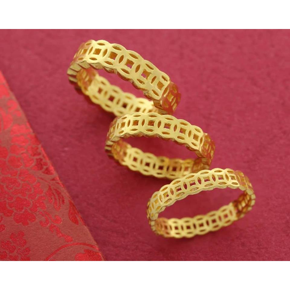 Sỉ 100 nhẫn Kim tiền phong thủy mạ vàng 24K siêu đẹp,siêu rẻ (hàng có sẵn)