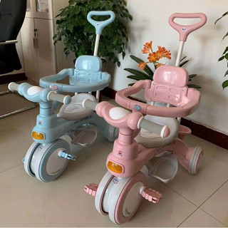 Xe đạp cần đẩy 618 cho bé có nhạc và đèn phát sáng