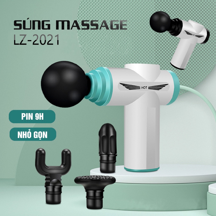Máy massage cầm tay cao cấp JOBUR , Súng massage cơ bắp, máy đấm lưng, dụng cụ thư giãn sau tập.