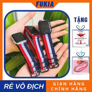 Dây vải màu cờ Hà lan dành cho Apple Watch đồng hồ thông minh Series 1/2/3/4/5/6/SE size 38/40/42/44mm