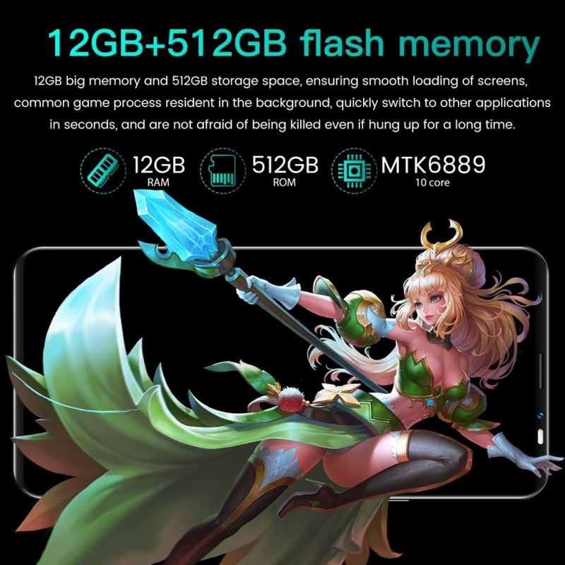 Điện thoại di động Rino6 Pro  android smartphone wifi 5g game điện thoại