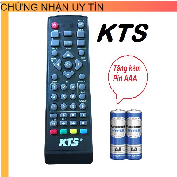 Điều khiển đầu KTS ,Remote đầu thu kỹ thuật số KTS