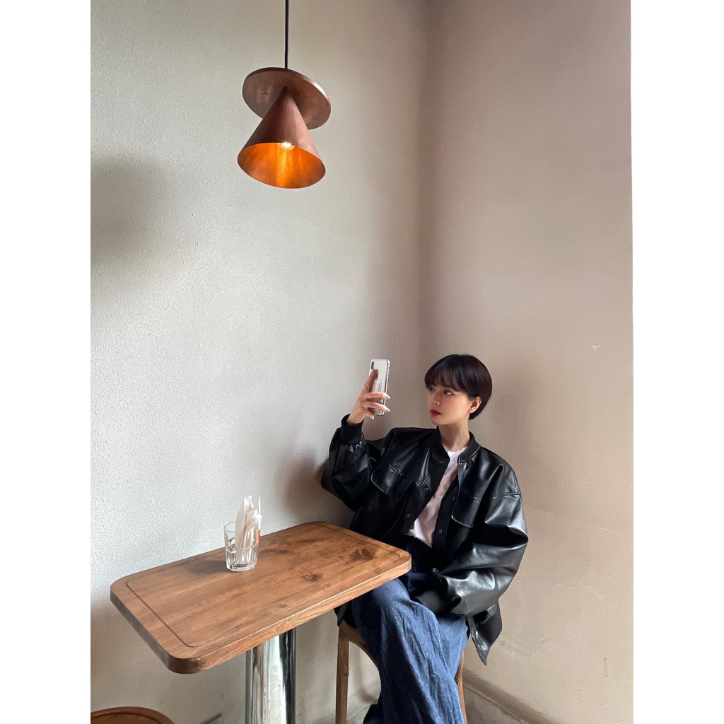 Áo khoác da viền chun vải JB82 1994closet | BigBuy360 - bigbuy360.vn