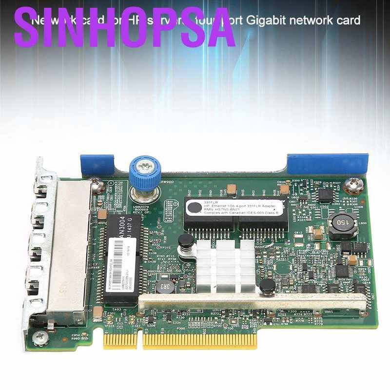 Sinhopsa 4‑Port Gigabit Network Card for HP Server Computer Accessories 331FLR Ethernet 1G