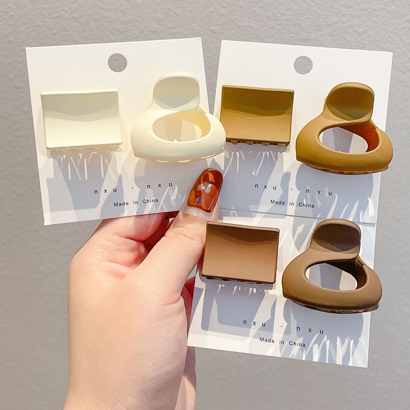 Kẹp Tóc Càng Cua Bằng Nhựa Acrylic Phong Cách Retro Hàn Quốc