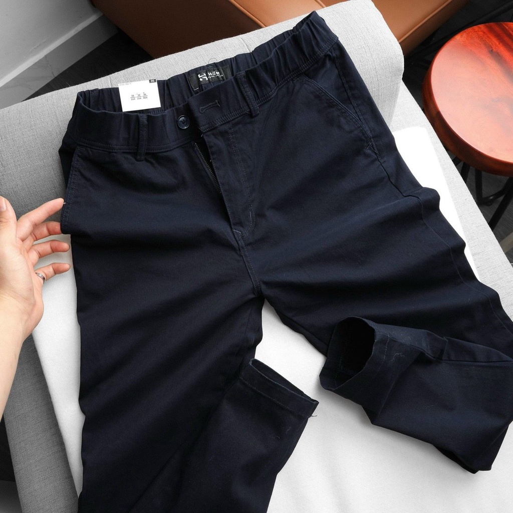 QUẦN KAKI NAM HÀN QUỐC CẠP CHUN CHẤT KAKI LOẠI 1 CO DÃN  THOÁNG MÁT D365-KK05