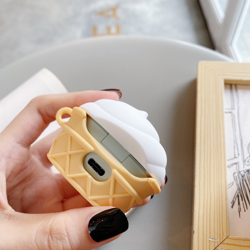 Vỏ bảo vệ hộp sạc tai nghe hình que kem chống trầy xước thích hợp cho Baseus Encok WM01 TWS case baseus wm01