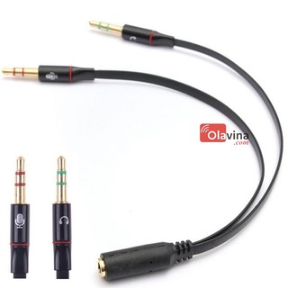 Cáp chuyển đổi gộp cổng audio và micro 3.5 mm