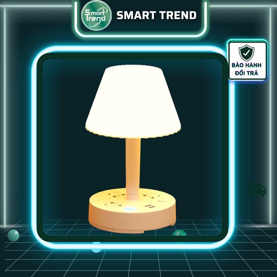 Đèn ngủ để bàn dễ thương mini trang trí phòng ngủ có ổ cắm usb đa năng chất lượng cao SMART TREND
