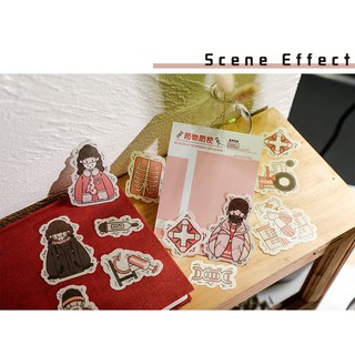 Bộ Hình Dán Siêu Dễ Thương Bé Gái & Trai (40 Sticker)