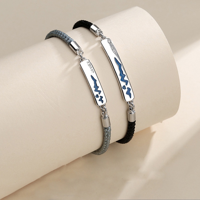 Flgo Set 2 Vòng Tay Hợp Kim Đổi Màu Theo Tâm Trạng Thời Trang Cho Cặp Đôi