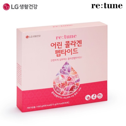 [Mã 12FMCGSALE giảm 8% đơn 500K] Thạch Collagen Trẻ Hóa Da LG Re:tune Fish Scale Collagen Peptide (15g x 30 góI)