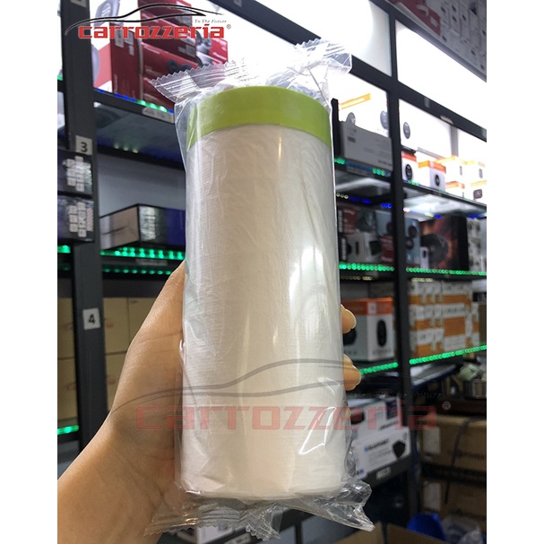 Màng bọc nilon che sơn che bụi đa năng có băng keo cố định tiện lợi