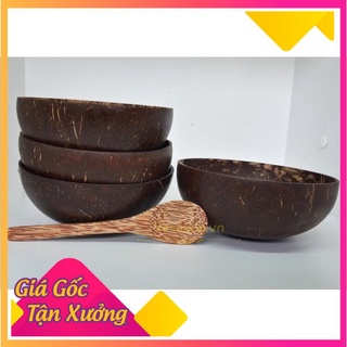Mua 10 tặng 1] Chén bát gáo dừa đựng sinh tố, kem, salad