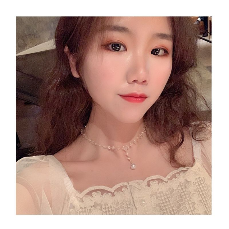 💖 Dây chuyền choker kề đá cườm lấp lánh ✨✨✨