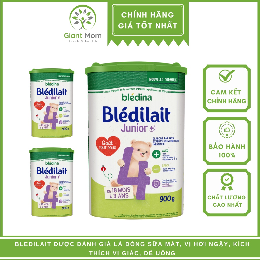 Sữa Bledilait Pháp 900g Giant Mom - Sữa Bledilait Cho Bé Số 1 2 3 Hàng Chính Hãng