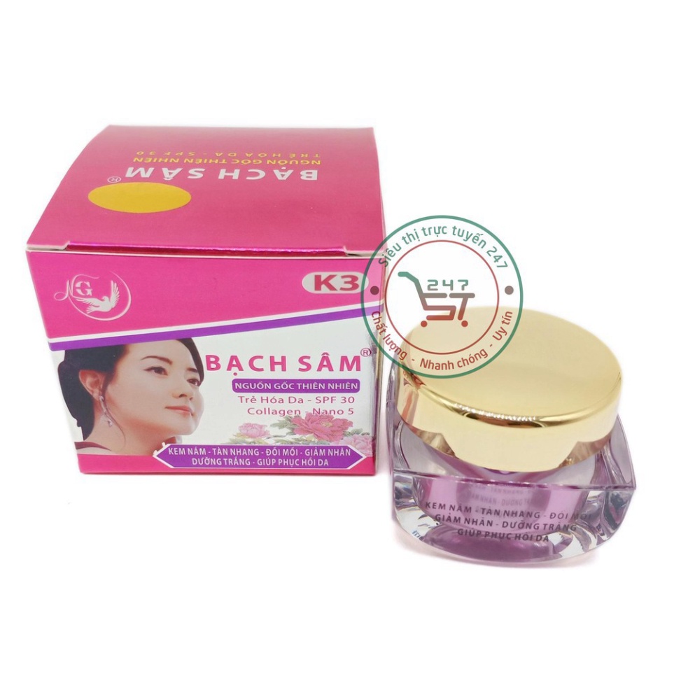 Kem nám tàn nhang dưỡng trắng da chống nhăn bạch sâm K3 18g