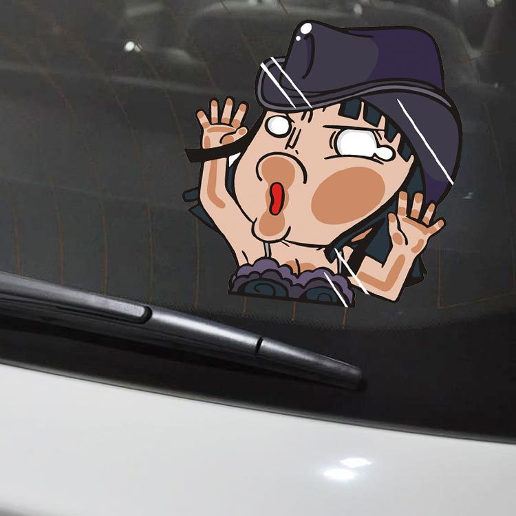 Miếng Dán Trang Trí Kính Chắn Gió Xe Hơi / Cửa Sổ / Laptop / Xe Mô Tô Họa Tiết ONE PIECE Luffy Chopper Zoro Nami Robin Sanji Usopp Brook