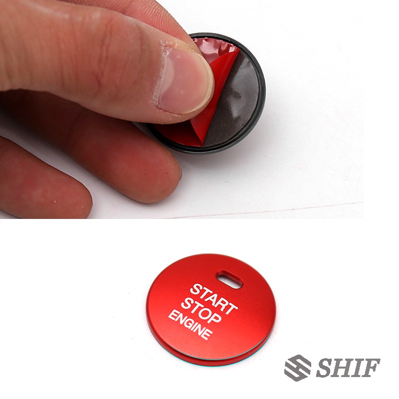 Vòng kim loại bọc công tắc động cơ xe hơi mazda3 axela