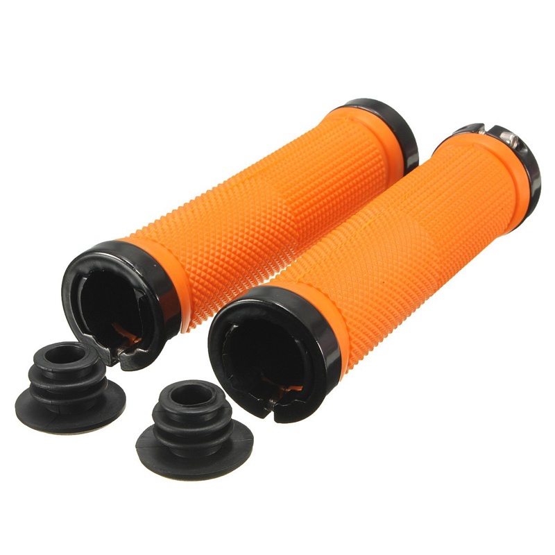 1 Cặp Tay Nắm Xe Đạp MTB BMX Màu Cam