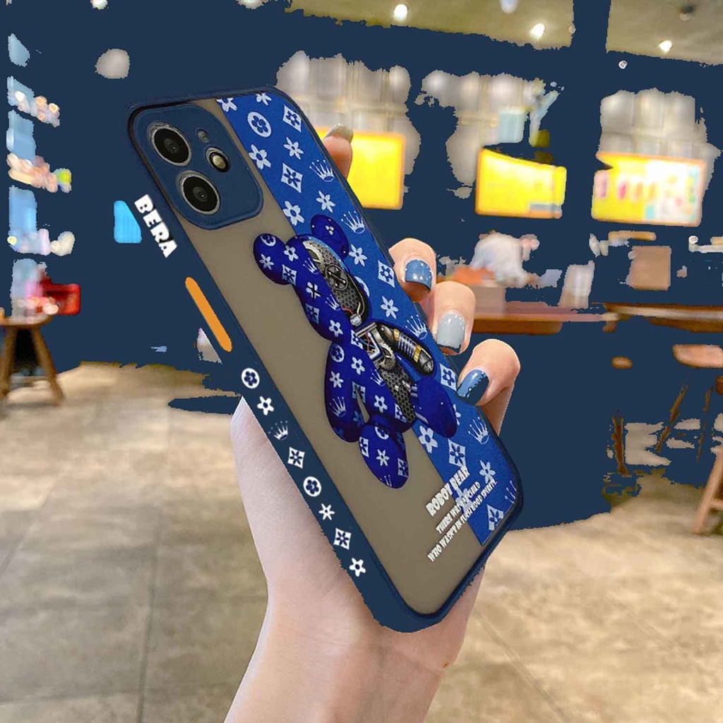 Ốp điện thoại silicon họa tiết gấu cá tính cho iPhone 11 12 Pro Max XR XsMax 6 6s Plus 7 8 Plus SE 2020