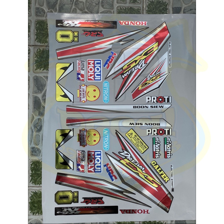 ( Quí khách vui lòng mang ra tiệm cho thợ dán ) Tem DREAM EX5 CHẤT LIỆU CROM DẺO CAO CẤP