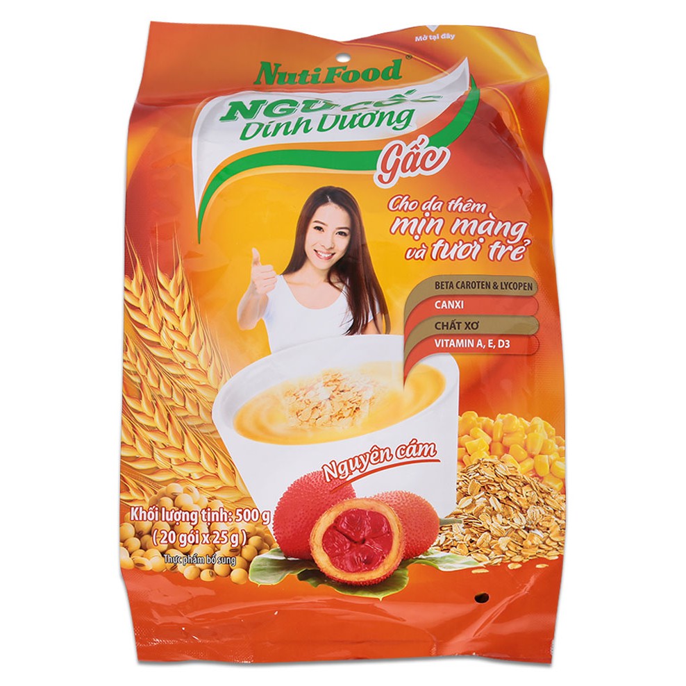 Ngũ Cốc NutiFood Ngũ Cốc Dinh Dưỡng Gấc (500g)