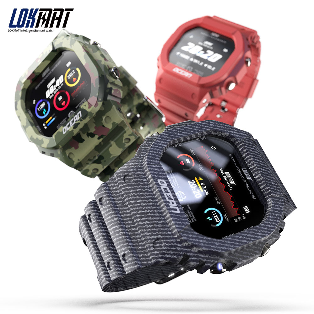 LOKMAT Remote Camera  Sports Smart Watch Swimming Smartwatch Pedometer Heart Rate Monitor Call Message