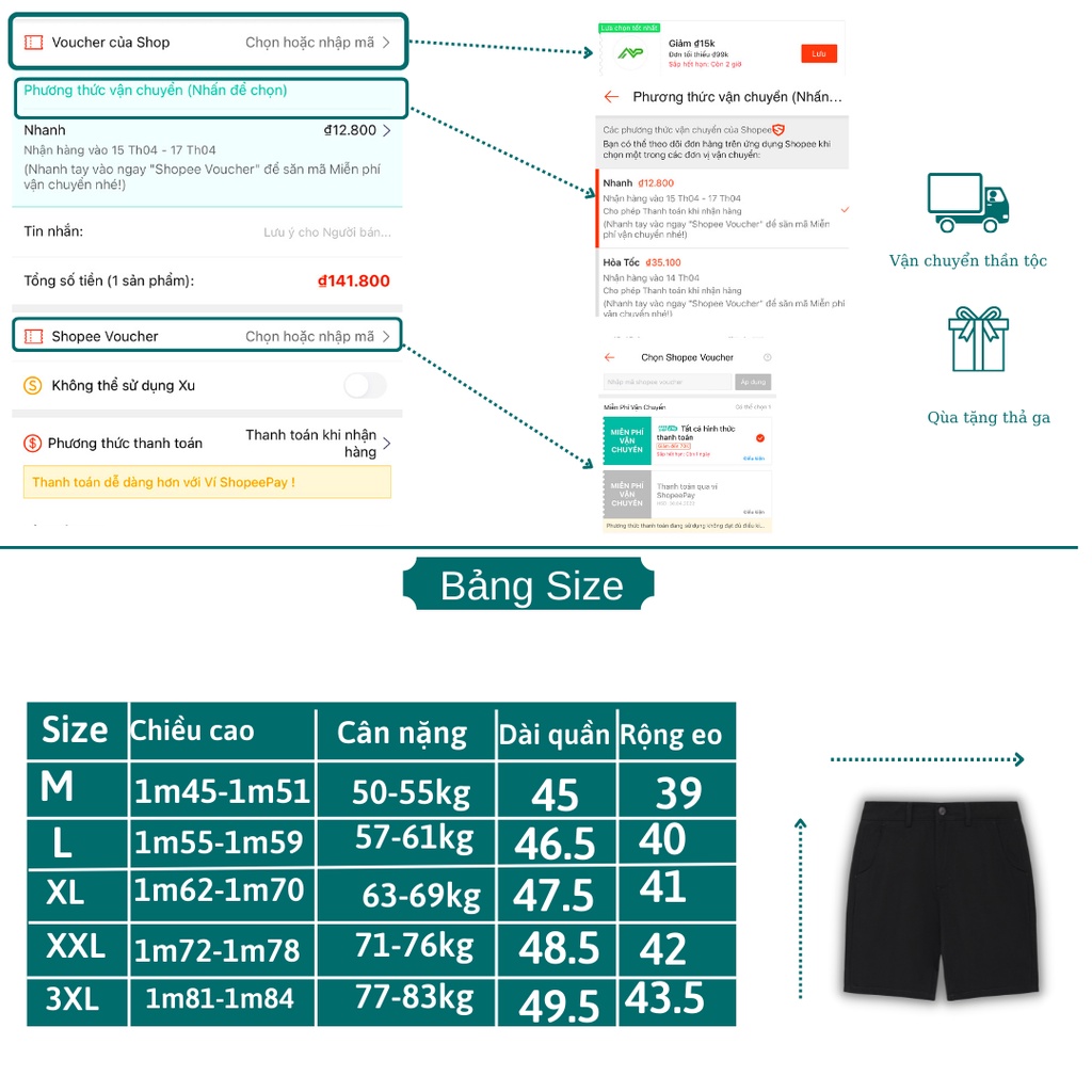 Quần short kaki nam NPV phong cách Hàn Quốc cao cấp 6 màu trẻ trung thời thượng