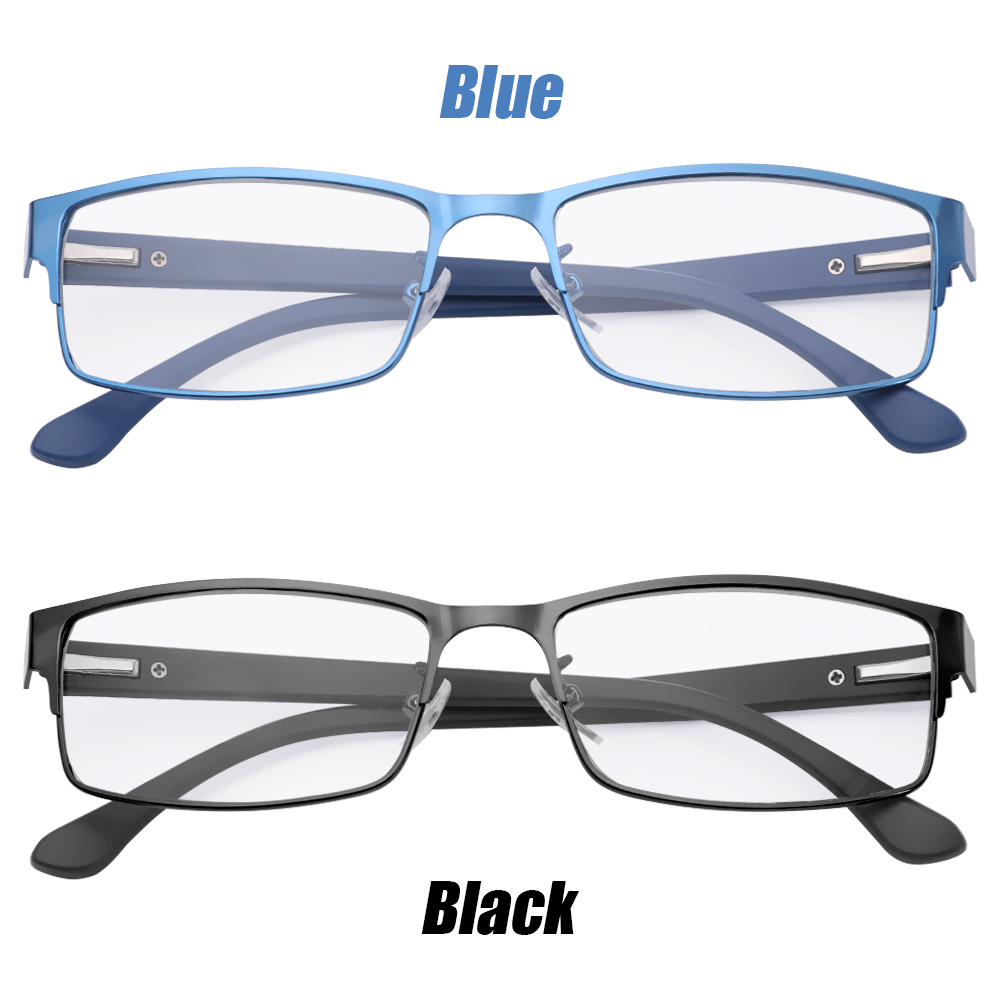 ❀SIMPLE❀ Men Eyeglasses Magnifying Vision Care Business Reading Glasses Flexible Portable Metal Titanium Alloy  New Fashion Ultra Light Resin Eye wear +1.00~+4.0 Diopter/Multicolor