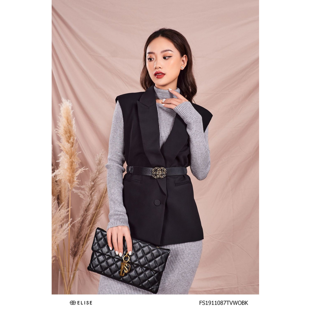 Áo ghi lê đen thiết kế Elise | BigBuy360 - bigbuy360.vn