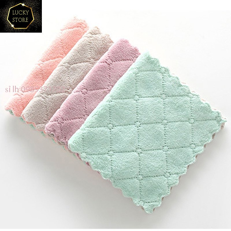 Khăn lau đa năng 2 mặt cao cấp lau bếp thấm nước chống dính dầu mỡ - CH57