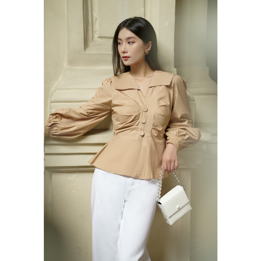 OLV - Quần High Waist Jean in White
