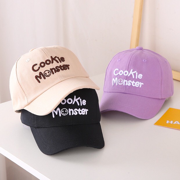 Mũ trẻ em, nón kết cho bé chữ Monster chất cotton siêu ngầu, phù hợp cho bé trai và bé gái - xinh xinh
