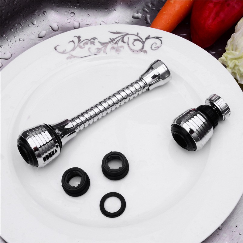 Đầu Vòi Xịt Nước Tăng Áp Cho Vòi Bồn Rửa, Vòi Rửa Chén, Đầu Nối Vòi Rửa Bát Tăng Áp Xoay 360 Độ 2Chế Độ , 3Chế Độ Phun