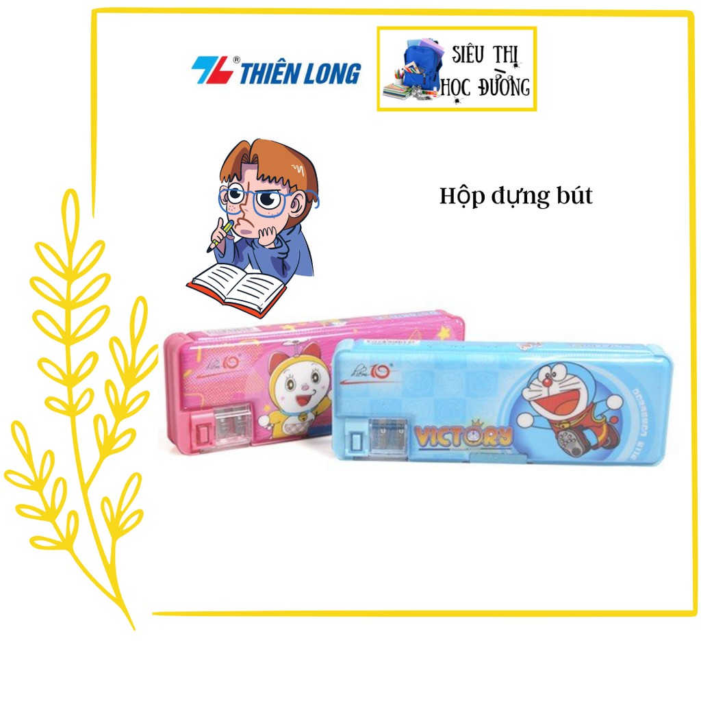 Hộp viết Điểm 10 Doraemon PCA-011/DO.Hộp đựng bút Thiên Long không đọc hại cho trẻ.
