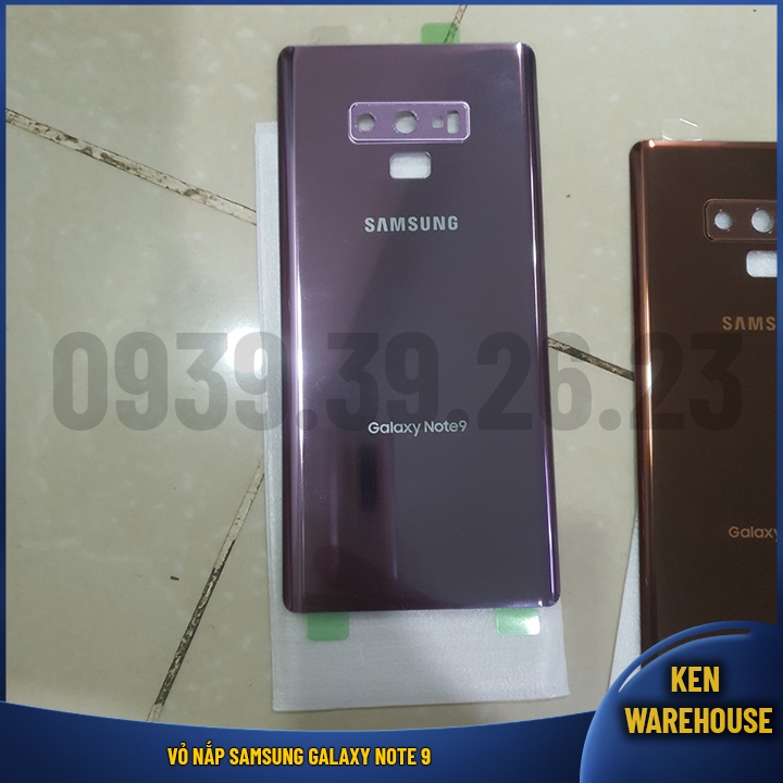Vỏ nắp lưng điện thoại SAMSUNG Galaxy Note 9 có kính camera và keo sẵn hàng linh kiện - KEN warehouse