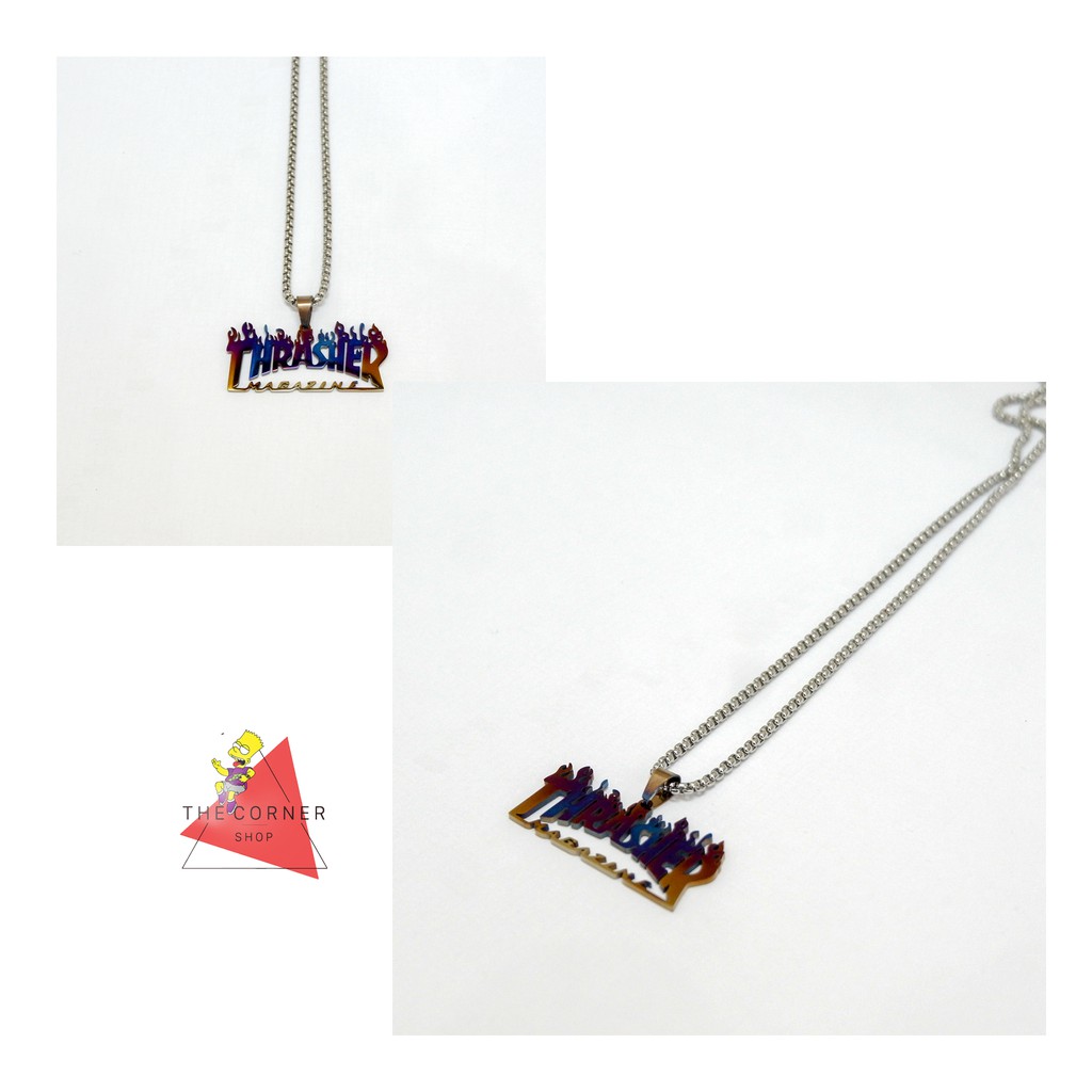 Dây Chuyền Mặt Hologram Unisex Phong Cách Hiphop [Ảnh thật]