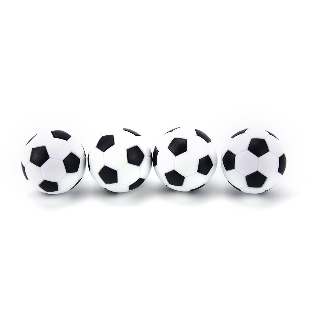 Set 4 quả bóng đá mini 32mm màu trắng đen bền bỉ