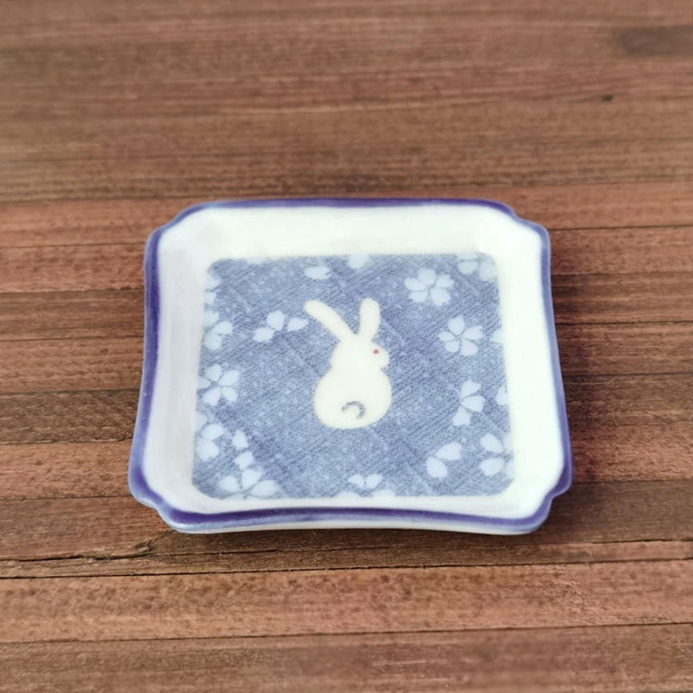 Wis| Mô Hình Đĩa Sáp In Hình Thỏ Dùng Trang Trí Nhà Búp Bê