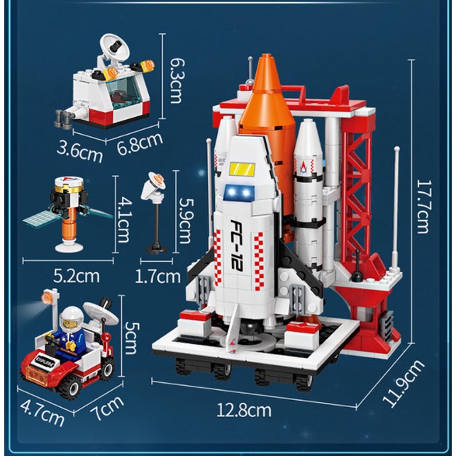 Đồ Chơi Trí Tuệ - Mô Hình Đồ Chơi Láp Ráp LEGO - Tàu Vũ Trụ- Tàu con thoi