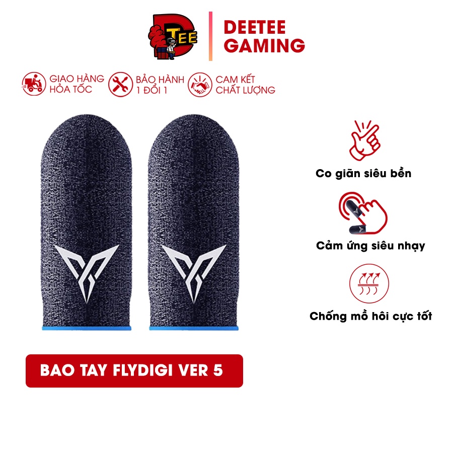 Bao tay chơi game Pubg, Liên quân,ff... chính hãng Flydigi ver5, Găng tay chơi game chống mồ hôi siêu nhạy và cực bền