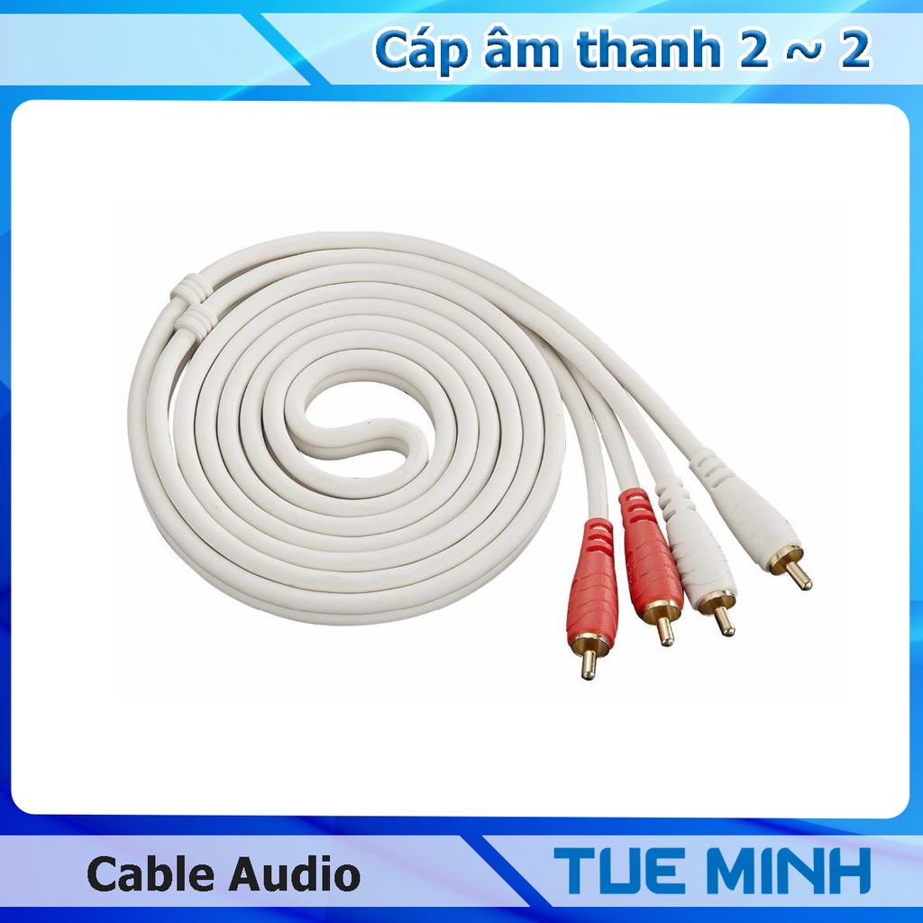 Cáp âm thanh Audio AV JSJ 4 đầu bông sen (AV 4 ĐẦU)