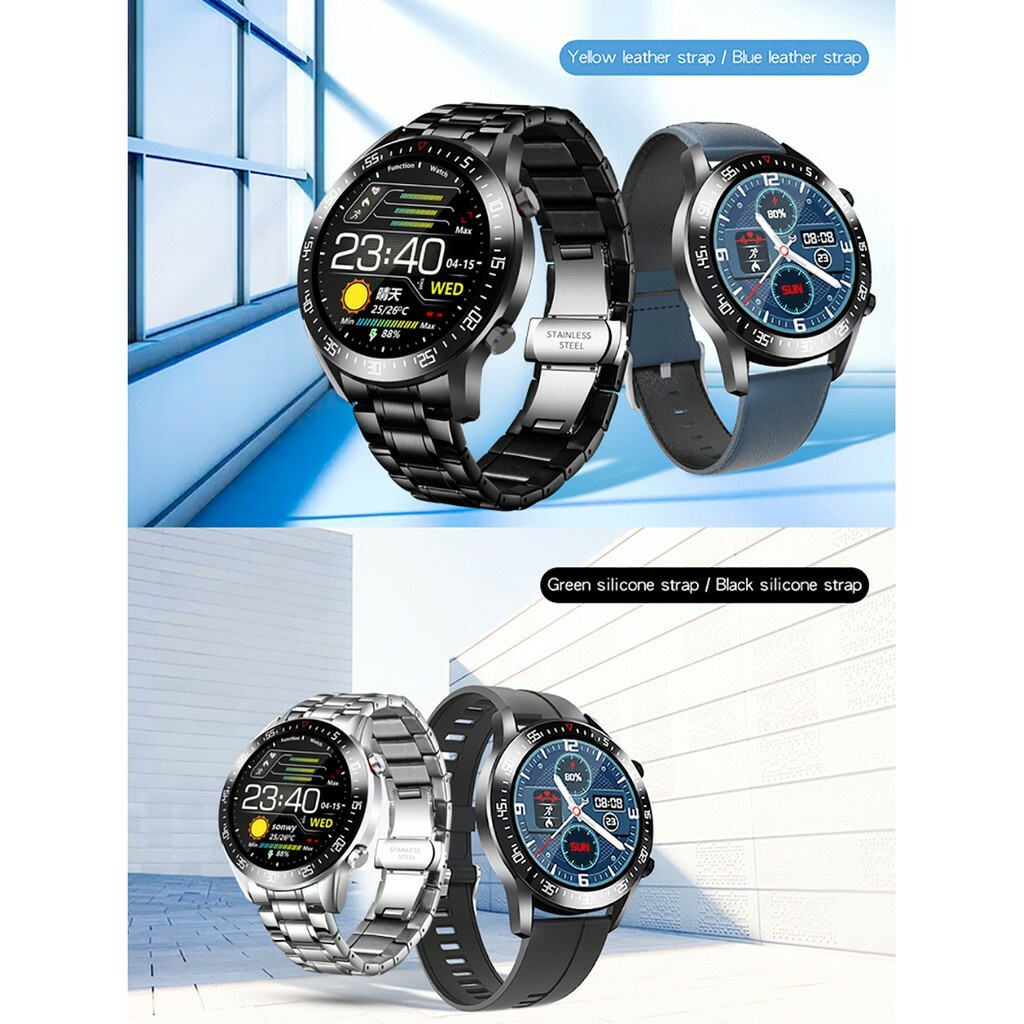 BOZLUN Đồng hồ thông minh Đồng hồ đo nhịp tim Máy đo huyết áp Thể thao Màn hình thể dục thể thao Slim Watch